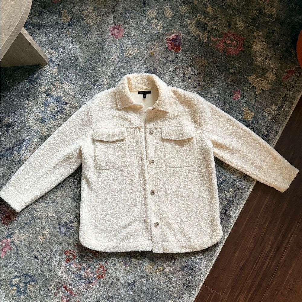 Banana Republic Cream Sherpa Jacket